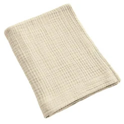 EMINZA Serviette de bain gaze de coton (90 x 150 cm) Gaïa pampa Beige Best