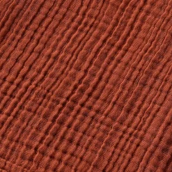 EMINZA Serviette de bain gaze de coton (30 x 50 cm) Gaïa Terracotta Clearance