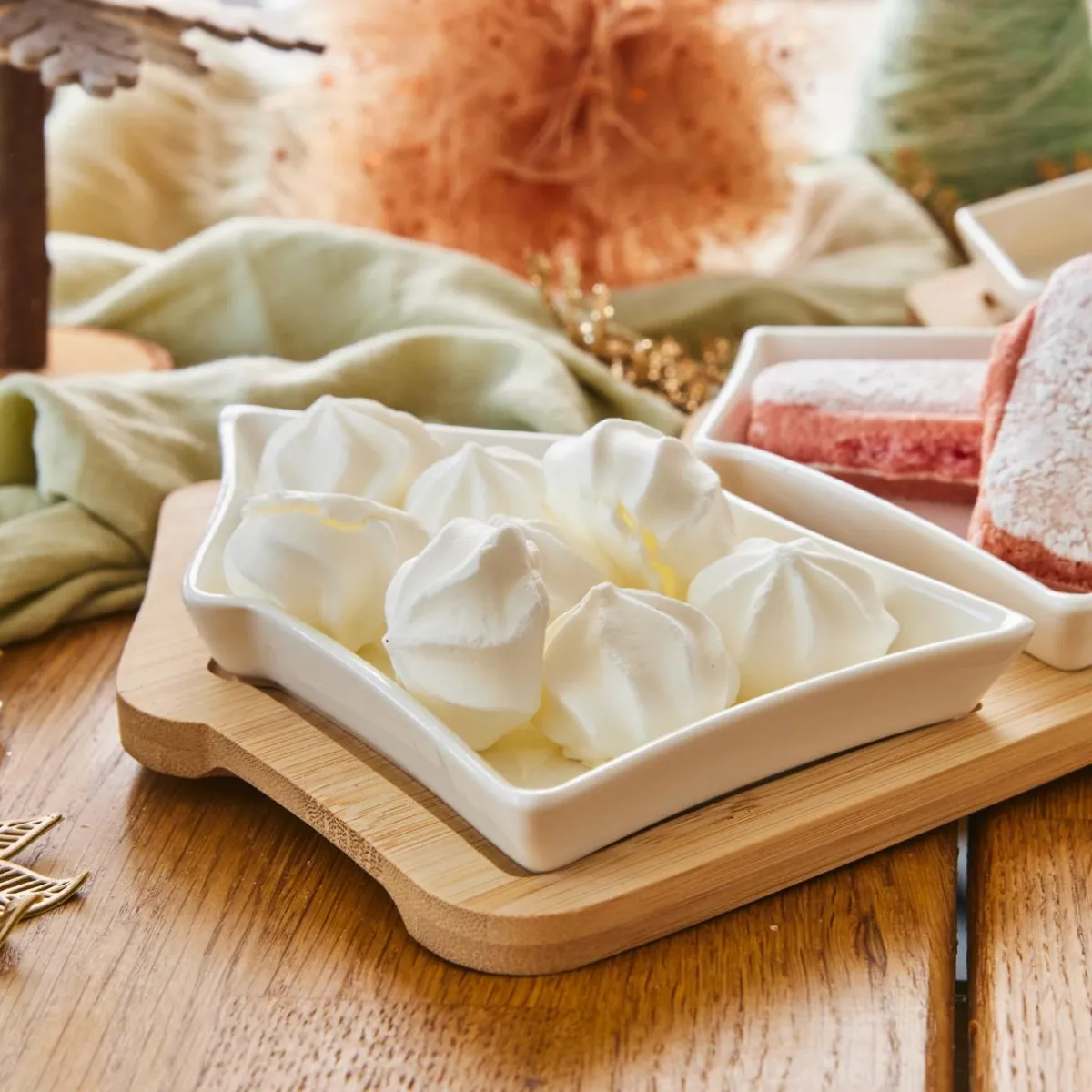 KAEMINGK Set à tapas 3 assiettes (17 x 33 cm) Maisonnettes hes Blanc Clearance