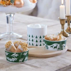 KAEMINGK Set à tapas 3 bols (D20 cm) Forêt enneigée et blanc Vert Sale