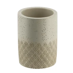 TENDANCE Set d'accessoires salle de bain gravé Casablanca Naturel Beige New
