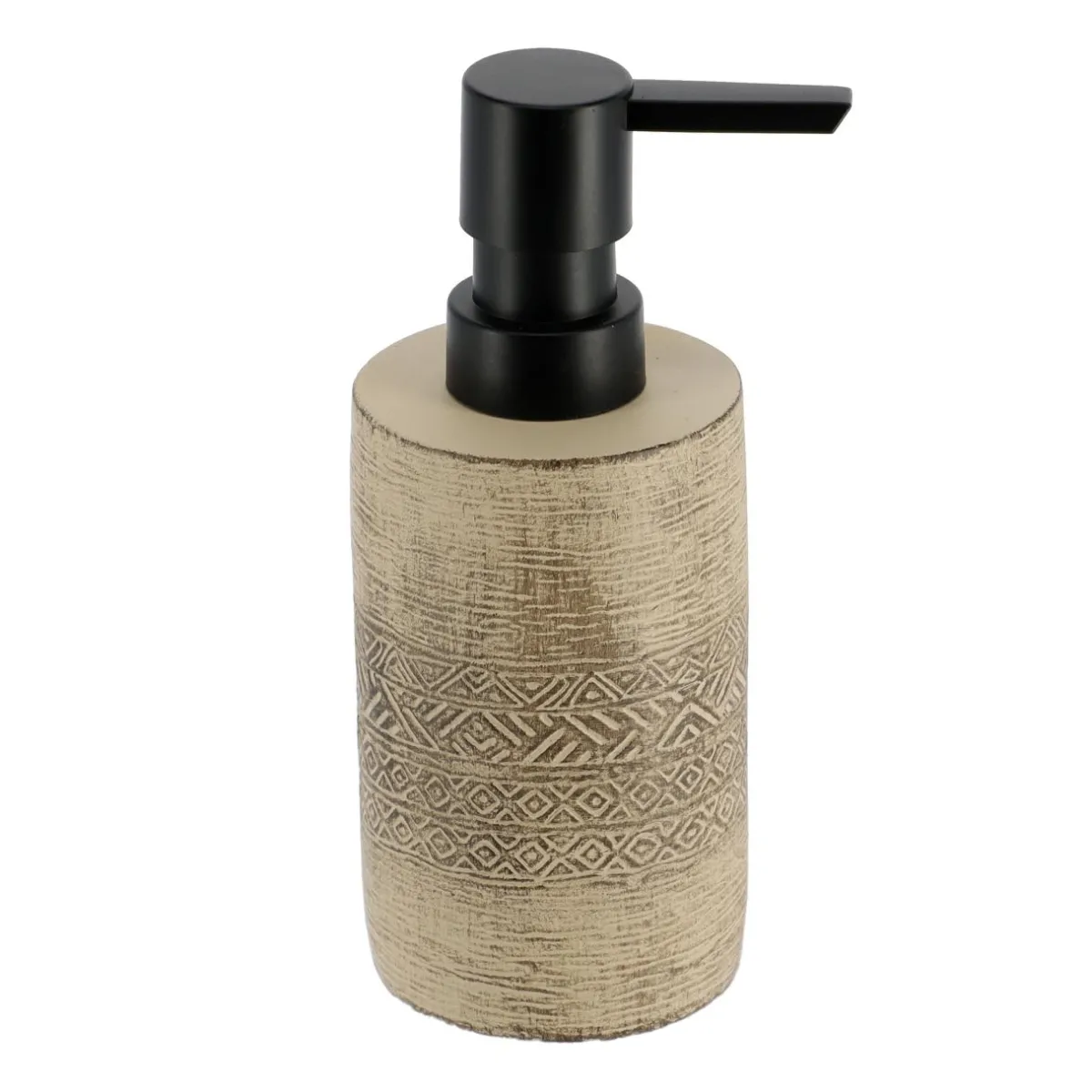 TENDANCE Set d'accessoires salle de bain ciment Tanger Naturel Hot