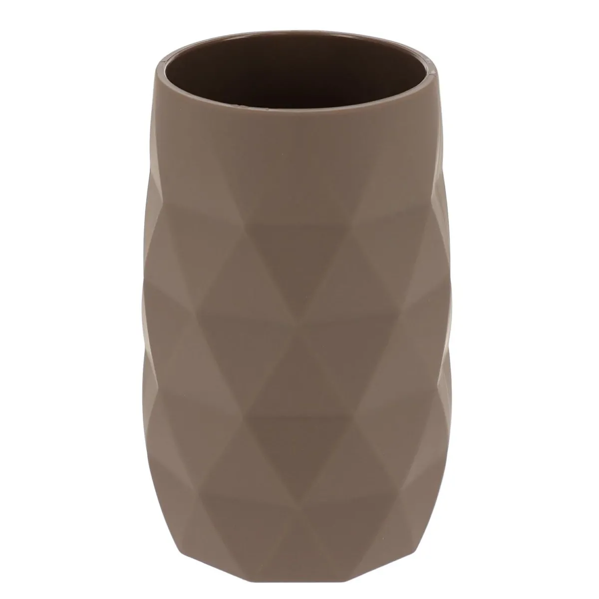 TENDANCE Set d'accessoires salle de bain Rubby Marron