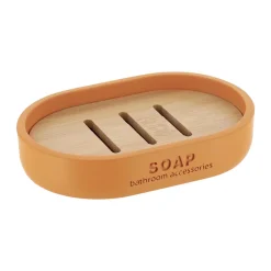 TENDANCE Set d'accessoires salle de bain Purebamboo Jaune moutarde Outlet