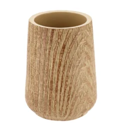 TENDANCE Set d'accessoires salle de bain façon chêne Scandi Beige New