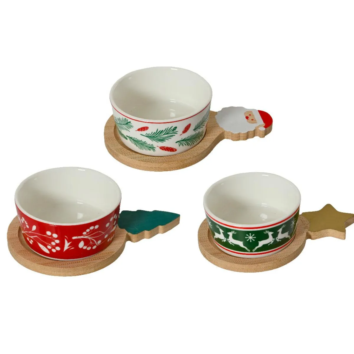 KAEMINGK Set de 3 bols à tapas (D15 cm) Magie de Noël Multicolore Online