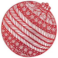 Feeric Lights & Christmas Set de table Boule Rouge New
