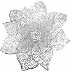 Feeric Lights & Christmas Set de table Fleur Argent Clearance