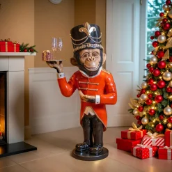 KAEMINGK Singe de Noël Géant (H152 cm) Wilhem à votre service Noir Sale