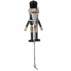 KAEMINGK Soldat Casse-noisette à suspendre (H12 cm) Elvis Gris Best