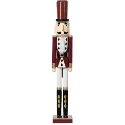 KAEMINGK Soldat Casse-noisette en bois (H76 cm) Gustave Lie de vin Bordeaux Outlet