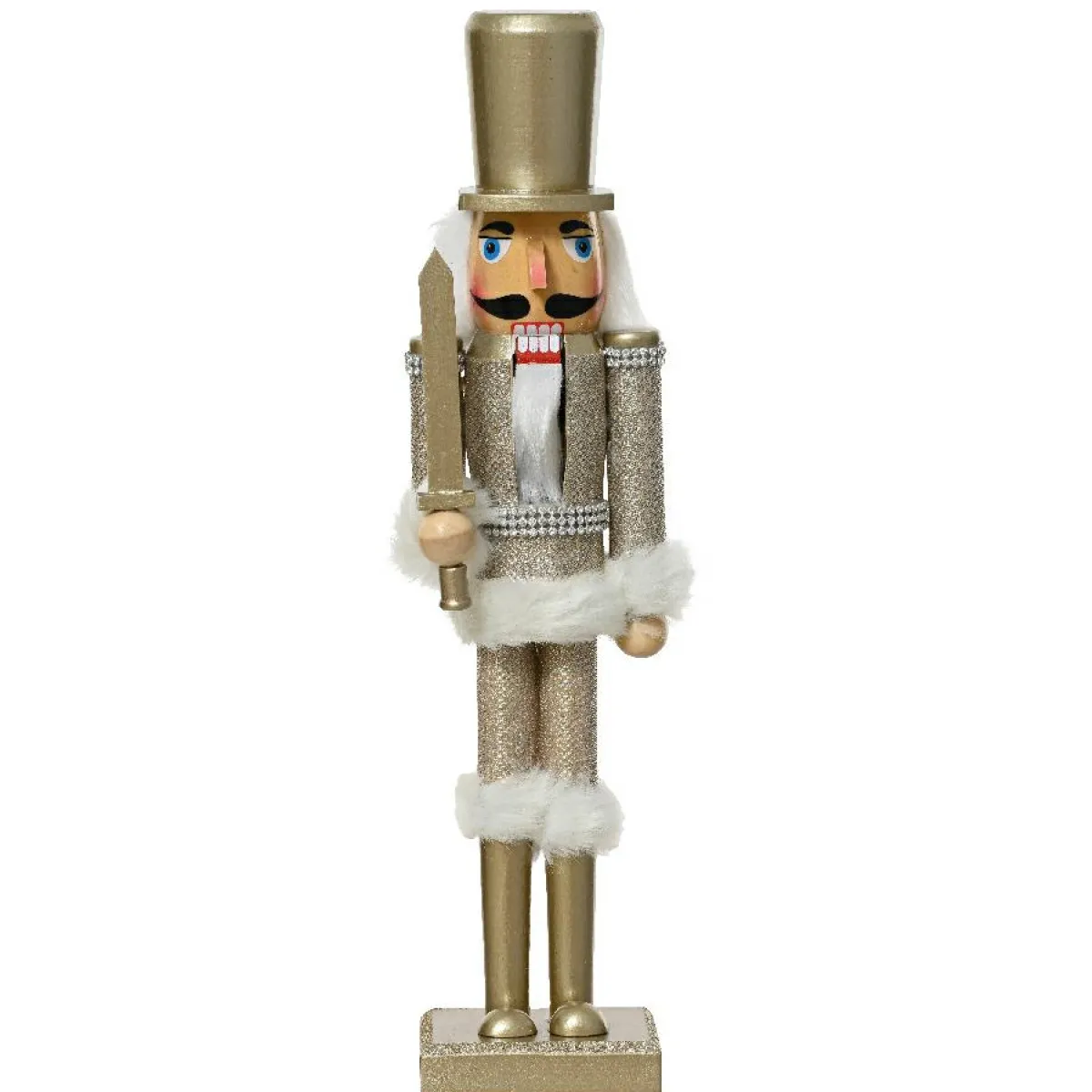 KAEMINGK Soldat Casse-noisette en bois (H38 cm) Chevalier Champagne Or Online