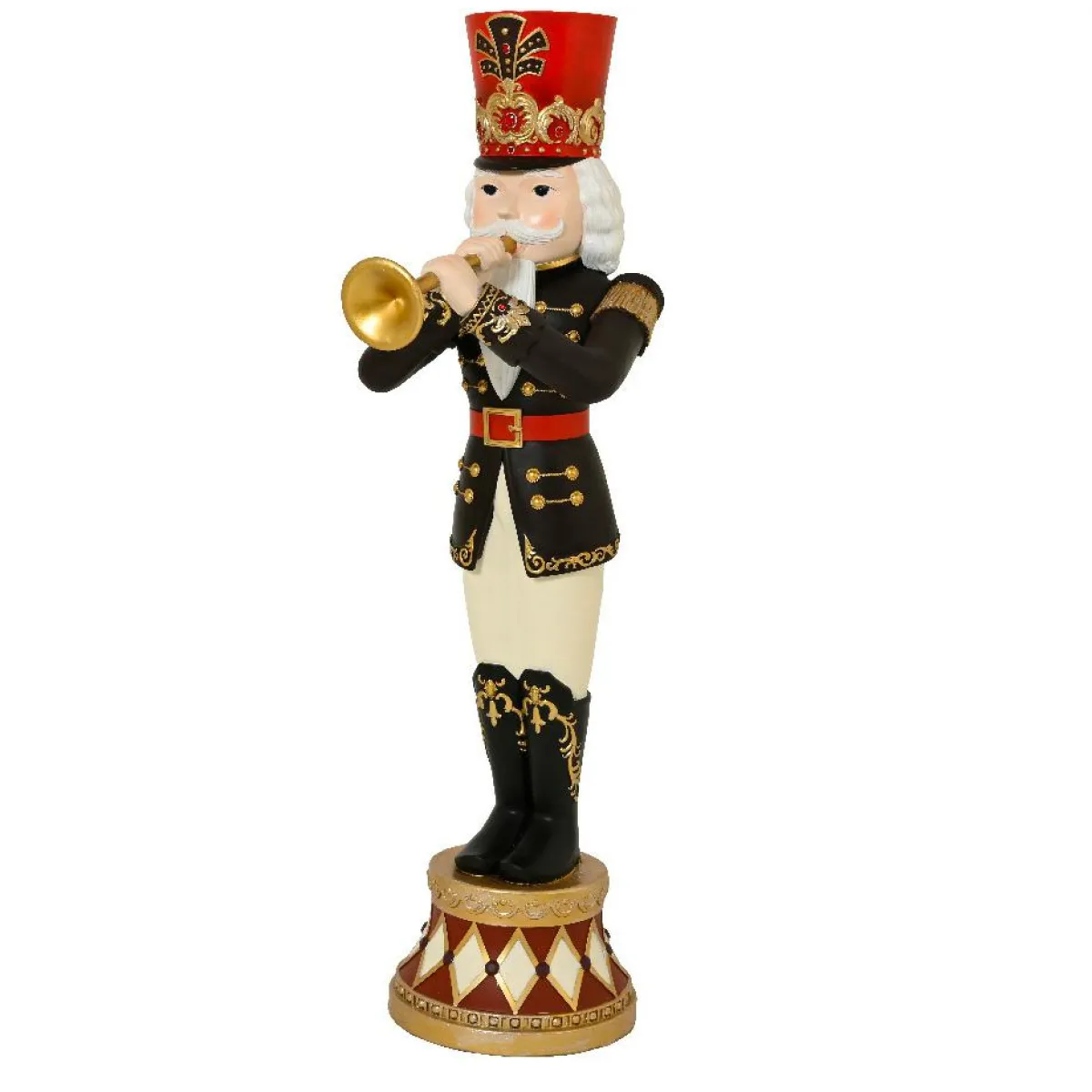 EMINZA Soldat casse-noisette Géant (H195 cm) Evariste le trompettiste Noir Online