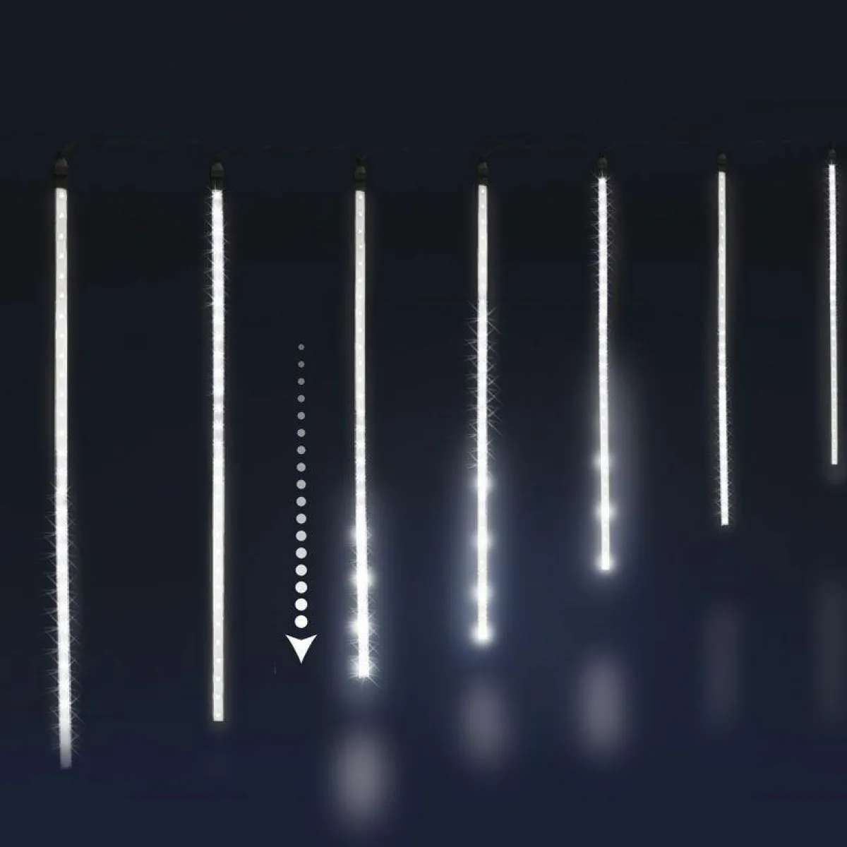 Feeric Lights & Christmas Stalactite lumineuse 6 m 210 LED Glaçons défilement Blanc froid Outlet