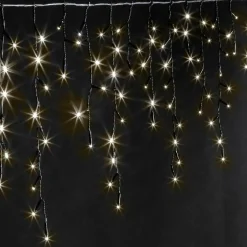 EMINZA Stalactite lumineuse 11 m 259 LED câble noir Stars Blanc chaud Blanc Chaud - câble noir Clearance