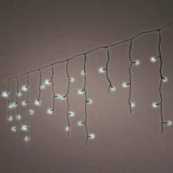 KAEMINGK Stalactite lumineuse 5 m 119 LED câble noir Stars Blanc froid Blanc Froid - câble noir Best