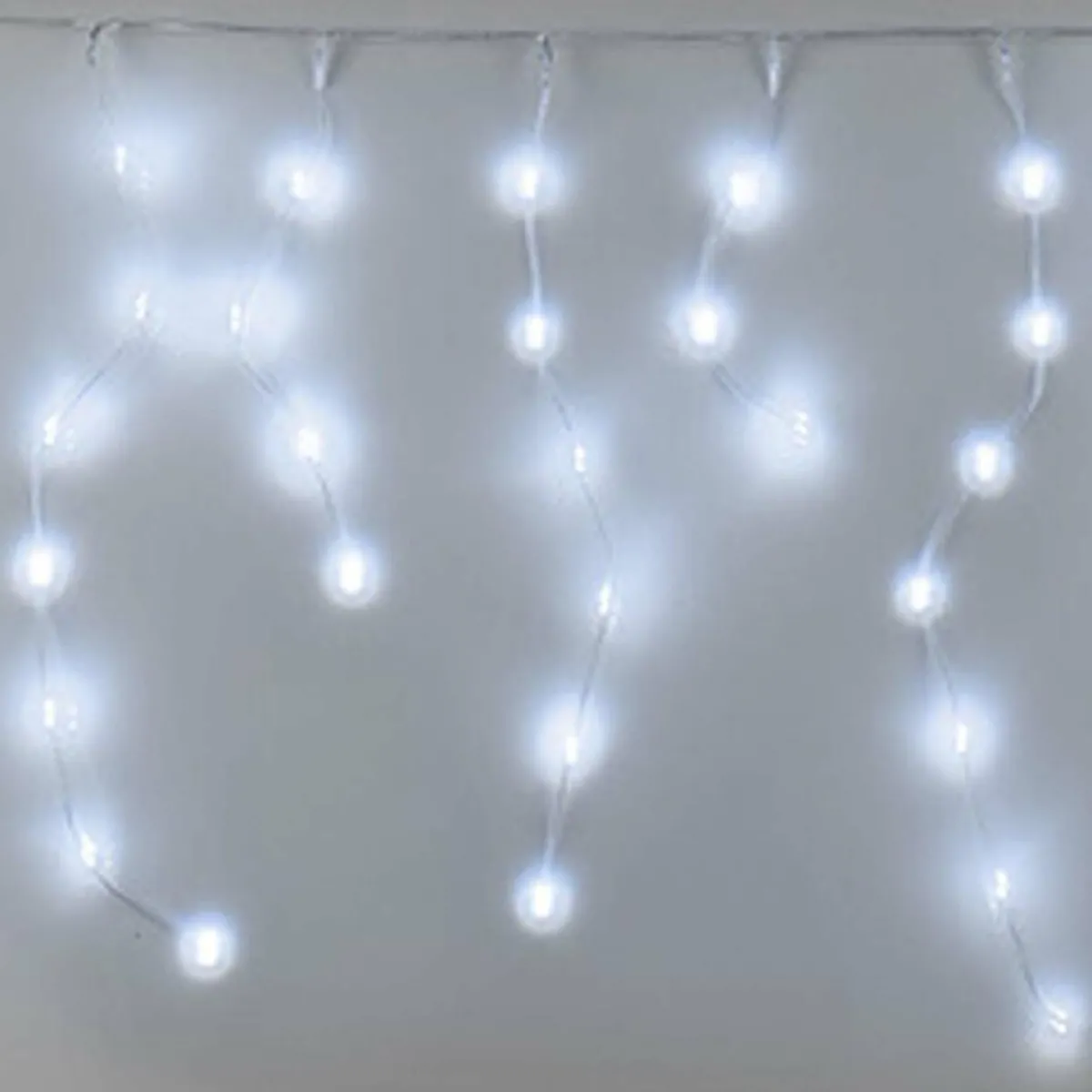 KOOPMAN Stalactite lumineuse 9,50 m 480 LED câble transparent Icicle Blanc froid Outlet