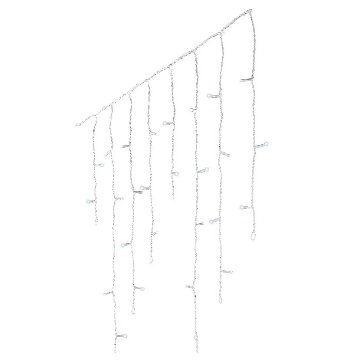 EMINZA Stalactite lumineuse 20 m 490 LED câble transparent Stars Bicolore Blanc froid et bleu Bicolore Bleu / Blanc froid - câble transparent Discount