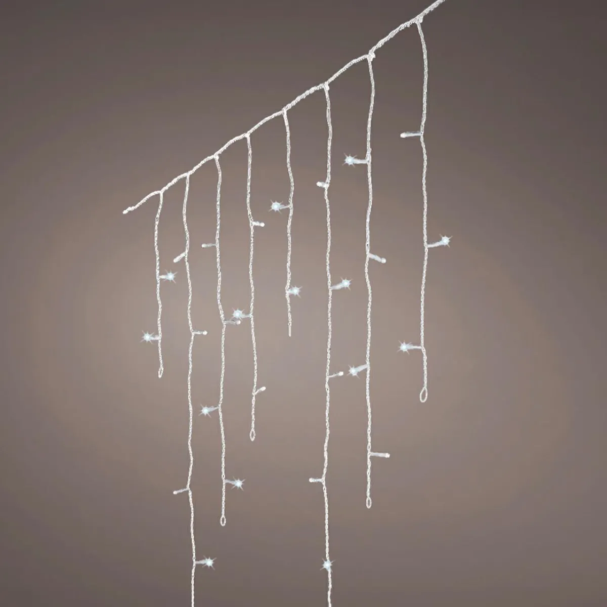 EMINZA Stalactite lumineuse 20 m 490 LED câble transparent Stars Bicolore Blanc froid et bleu Bicolore Bleu / Blanc froid - câble transparent Discount