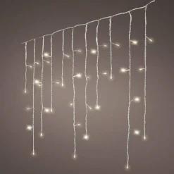 EMINZA Stalactite lumineuse 11,80 m 480 LED câble transparent Stars Blanc chaud Blanc Chaud - câble transparent Discount