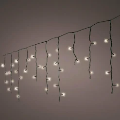 EMINZA Stalactite lumineuse 7,50 m 175 LED câble noir Blanc chaud Sale