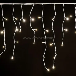 EMINZA Stalactite lumineuse 7,50 m 175 LED câble blanc Stars Blanc chaud Blanc Chaud - câble blanc