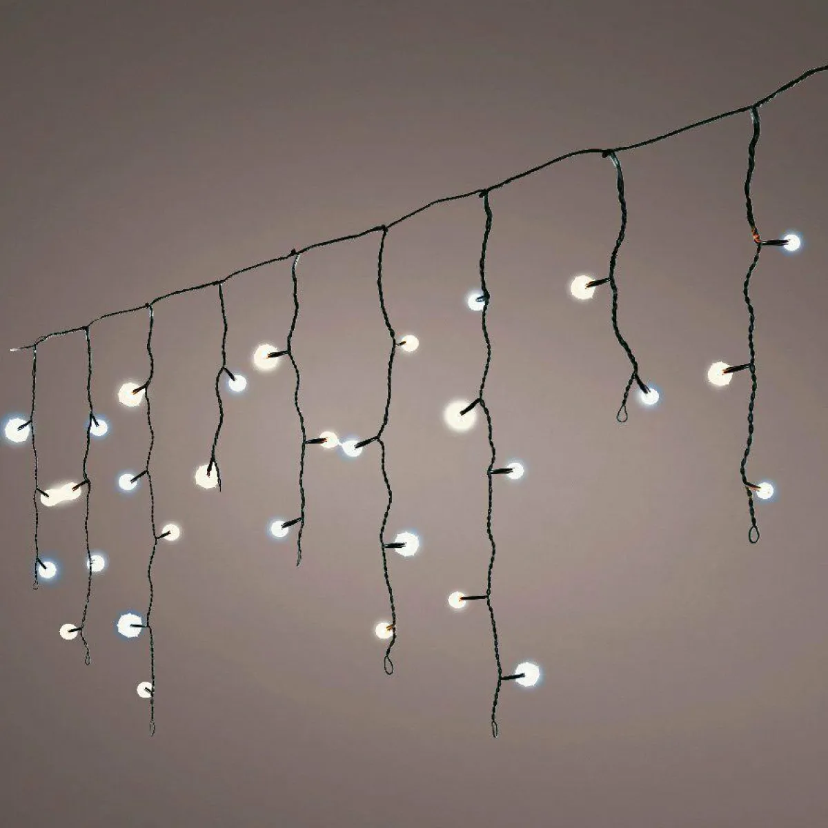 EMINZA Stalactite lumineuse 20 m 490 LED câble noir Stars Bicolore Blanc chaud et froid Bicolore Blanc chaud / Froid - câble noir Clearance