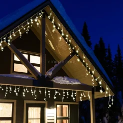 EMINZA Stalactite lumineuse 30 m 900 LED Stars Grande hauteur XL Timer Blanc chaud Blanc Chaud - câble blanc Sale