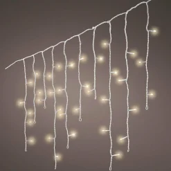 EMINZA Stalactite lumineuse 30 m 900 LED Stars Grande hauteur XL Timer Blanc chaud Blanc Chaud - câble blanc Sale