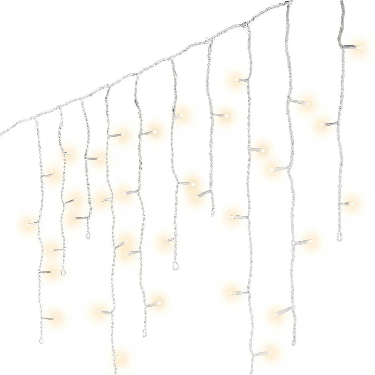 EMINZA Stalactite lumineuse 30 m 900 LED Stars Grande hauteur XL Timer Blanc chaud Blanc Chaud - câble blanc Sale