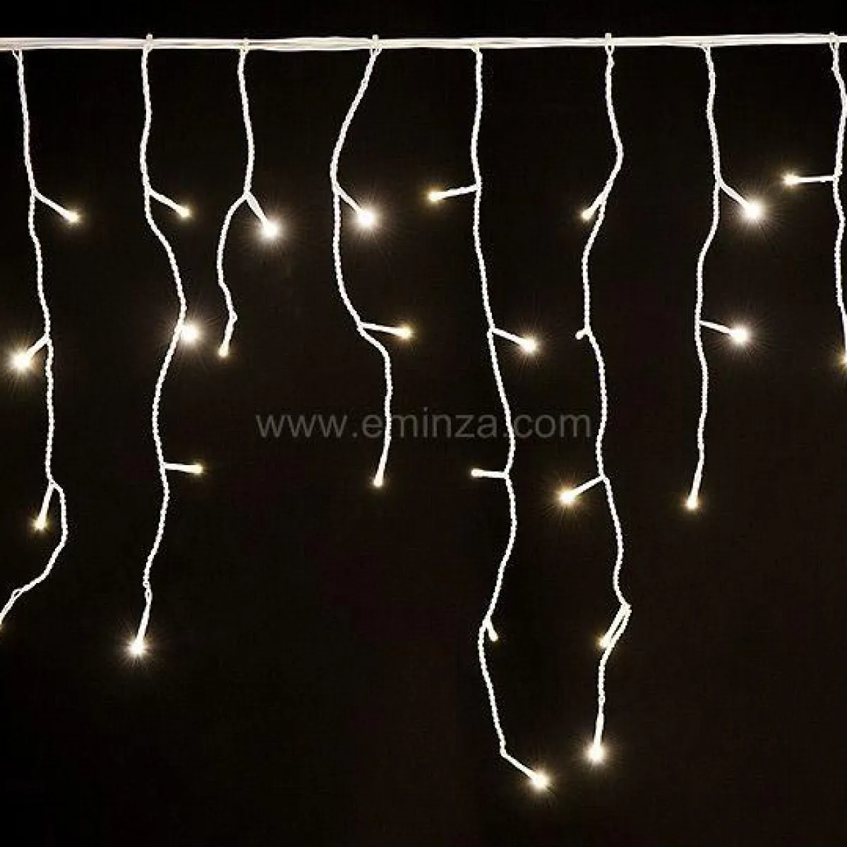 EMINZA Stalactite lumineuse 11 m 259 LED câble blanc Stars Blanc chaud Blanc Chaud - câble blanc Sale