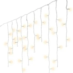 EMINZA Stalactite lumineuse 11 m 259 LED câble blanc Stars Blanc chaud Blanc Chaud - câble blanc Sale