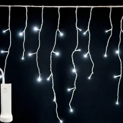 KAEMINGK Stalactite lumineuse à piles 7 m 192 LED Durawise Blanc froid Best