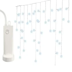 KAEMINGK Stalactite lumineuse à piles 7 m 192 LED Durawise Blanc froid Best
