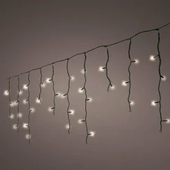 KAEMINGK Stalactite lumineuse Solaire 11 m 259 LED Rechargeable Blanc chaud New
