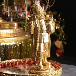 KAEMINGK Statue Père Noël (H28 cm) Maestro en Or Sale