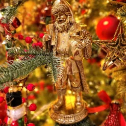 KAEMINGK Statue Père Noël (H18 cm) Maestro en Or Discount