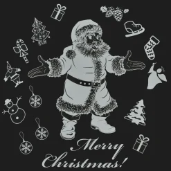 CHRISTMAS DREAM Stickers de Noël pour fenêtre Merry Christmas Gris Best