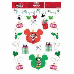 CHRISTMAS INSPIRATIONS Stickers pour fenêtre Disney Mickey Noël Multicolore Outlet