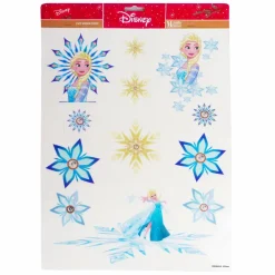 CHRISTMAS INSPIRATIONS Stickers pour fenêtre Disney la Reine des Neiges Bleu Outlet