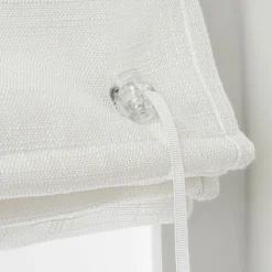 EMINZA Store bateau passe tringle (60 x 180 cm) Robin Blanc New