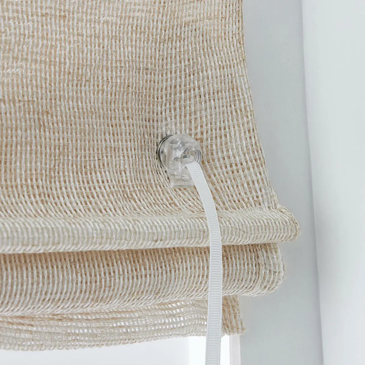 EMINZA Store bateau passe-tringle (60 x 180 cm) Luca Beige