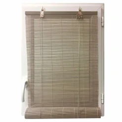 LUANCE Store enrouleur à baguettes (90 x 180 cm) Bambou Gris New