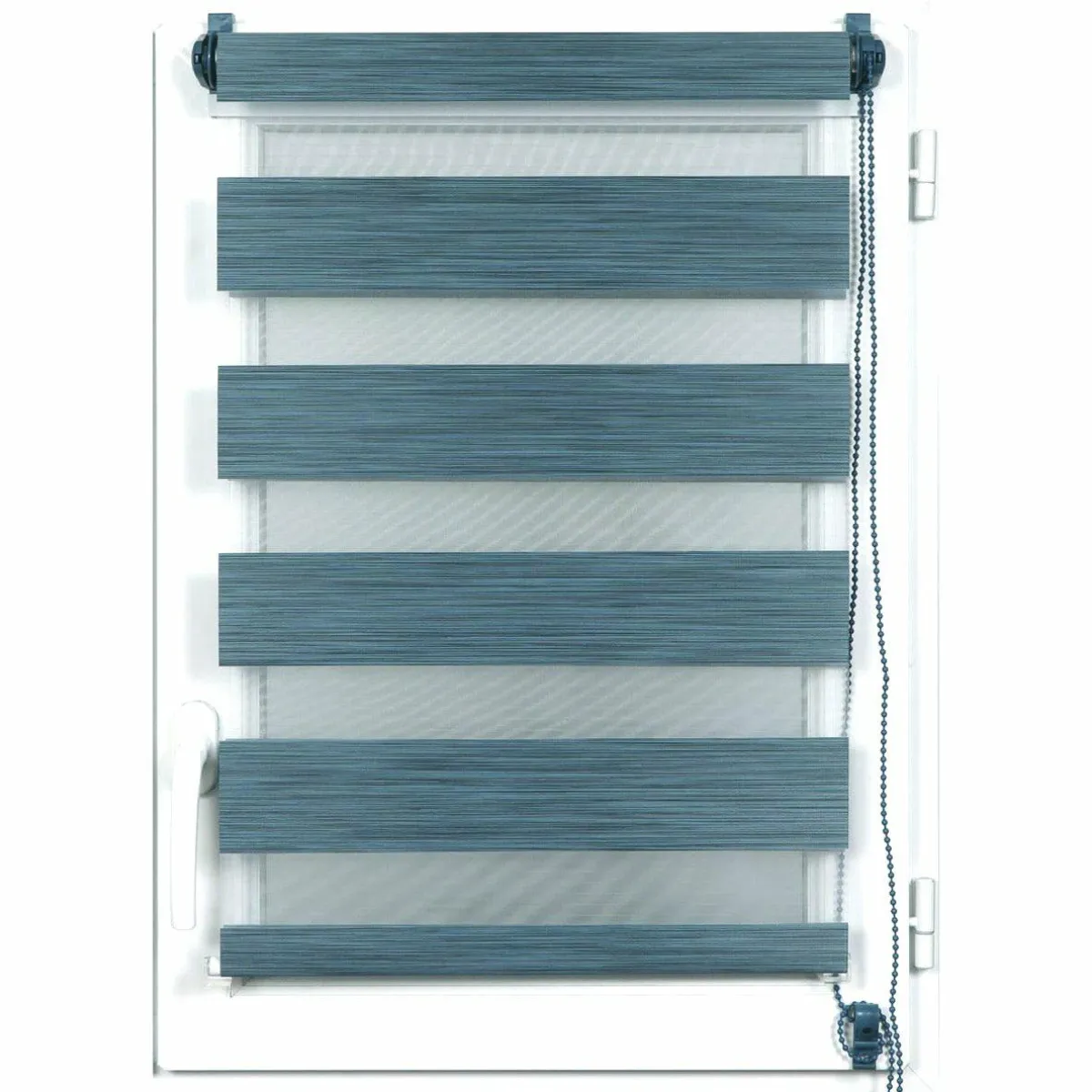 LUANCE Store enrouleur Jour / Nuit (45 x 90 cm) chiné Bleu Online