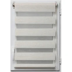 LUANCE Store enrouleur Jour / Nuit (90 x 250 cm) Beige chiné Hot
