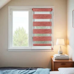LUANCE Store enrouleur Jour / Nuit (60 x 90 cm) Terracotta Hot