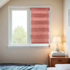 LUANCE Store enrouleur Jour / Nuit (60 x 90 cm) Terracotta Hot