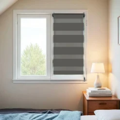 LUANCE Store enrouleur Jour/Nuit (45 x 90 cm) Gris Anthracite Online