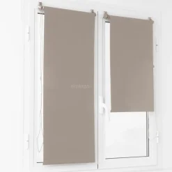 LUANCE Store enrouleur occultant Uni (45 x 90 cm) Beige Taupe Clearance