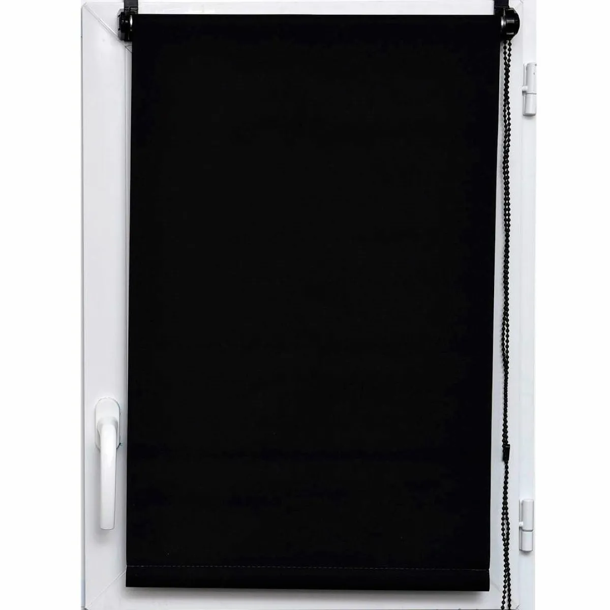 LUANCE Store enrouleur occultant (60 x 90 cm) Uni Noir Hot
